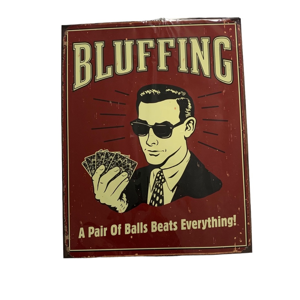 NWT Funny Metal Sign